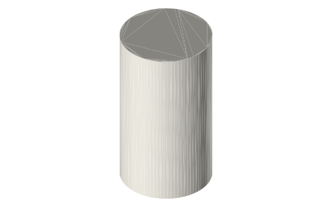 Nikon NIKKOR Z 70-180mm f/2.8 lens, isometric render of a generated part