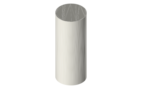 Nikon NIKKOR Z 70-200mm f/2.8 VR S lens, isometric render of a generated part