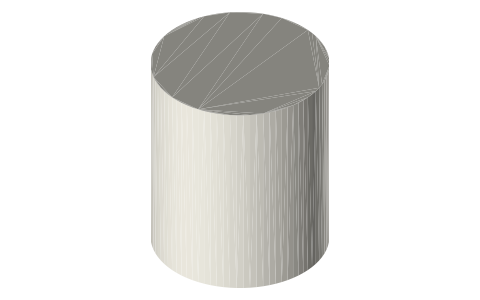 Nikon NIKKOR Z DX 16-50mm f/2.8 VR lens, isometric render of a generated part