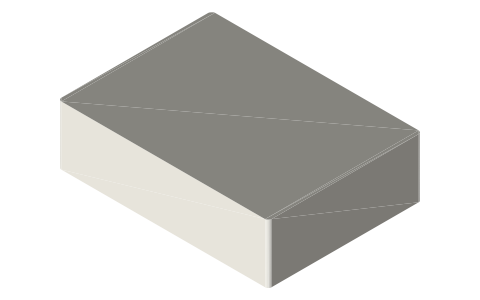 Nintendo 64 (NUS-001), isometric render of a generated part