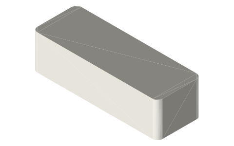 Nintendo Joy-Con, isometric render of a generated part