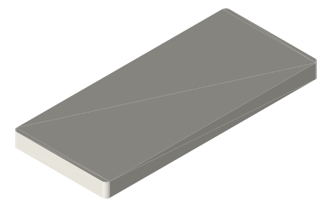 Nintendo Switch Lite, isometric render of a generated part