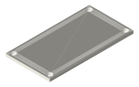 NodeMCU ESP8266 DevKit v1.0, isometric render of a generated part