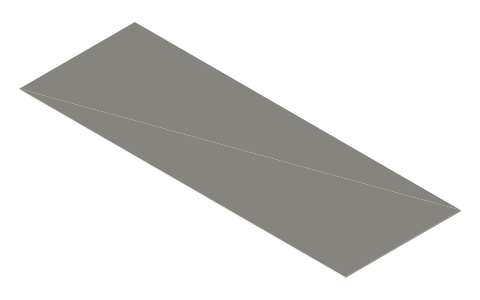 NSW standard number plate (372 × 132 mm), isometric render of a generated part