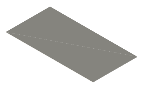 NSW USA-style number plate (305 × 155 mm), isometric render of a generated part