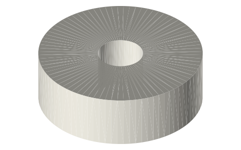 Overture PLA 1 kg spool, isometric render of a generated part