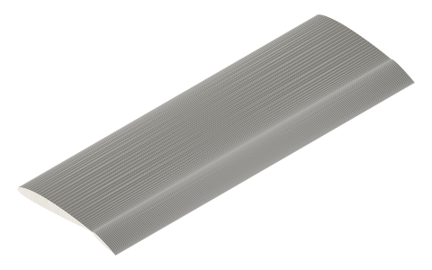 Plain flap, isometric render of a generated part