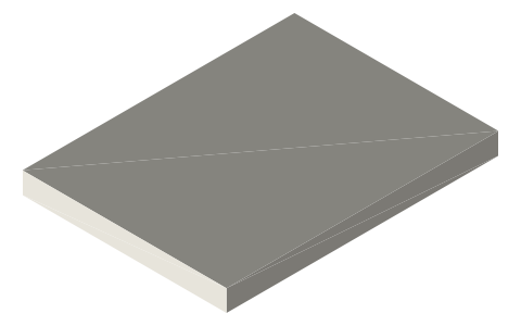 Pololu DRV8825 stepper driver carrier, isometric render of a generated part