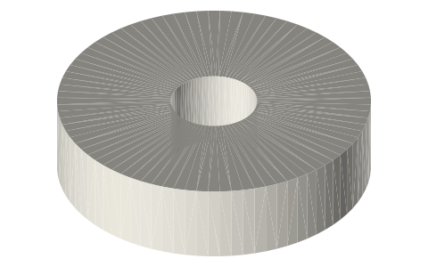 Polymaker 0.75 kg cardboard spool, isometric render of a generated part