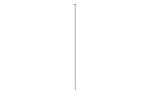 Pro Boat PRB1645 flex shaft, 12 in, 1/4 in flex with 3/16 in prop shaft (Sonicwake 48), isometric render of a generated part