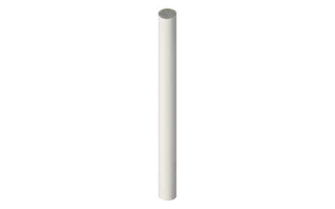 Purdy Marathon 18 in roller cover, isometric render of a generated part