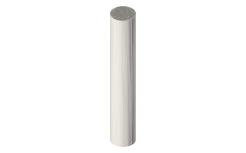 Purdy Marathon 9 in roller cover, isometric render of a generated part