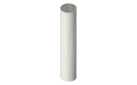 Purdy WhiteDove Pro-Extra 9 in roller cover, isometric render of a generated part