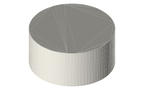 Pyrex Simply Store 1-cup round glass container, isometric render of a generated part