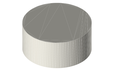 Pyrex Simply Store 7-cup round glass container, isometric render of a generated part
