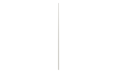R&G tapered carbon tube 10 → 5 mm × 880 mm, isometric render of a generated part