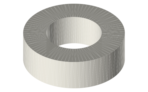 Radial shaft seal 12 × 22 × 7 (envelope), isometric render of a generated part