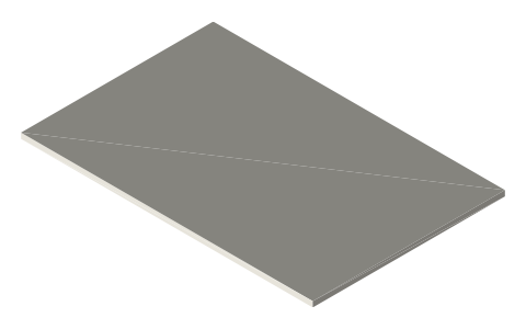 Raspberry Pi 5, isometric render of a generated part
