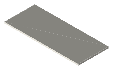 Raspberry Pi Pico, isometric render of a generated part
