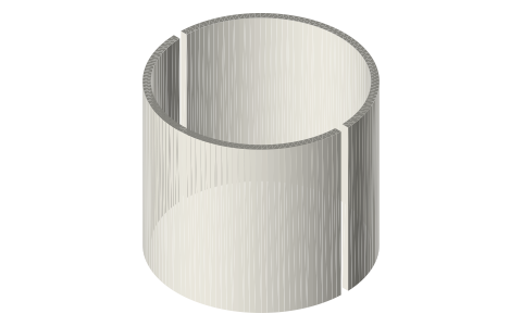Regenerator and heat materials: stainless mesh counts, steel wool, scrubbers, mica, fiberglass, ceramic, firebrick, isometric render of a generated part