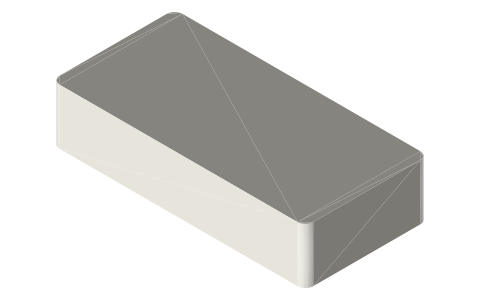 Ring Battery Doorbell Plus, isometric render of a generated part