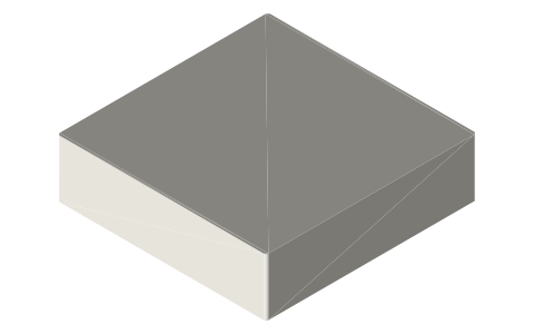 Roborock Qrevo robot, isometric render of a generated part