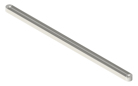 Rocking link 170 mm, isometric render of a generated part