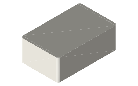 RODE PodMic, isometric render of a generated part