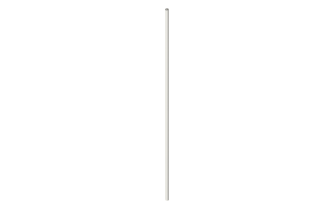 Rods Ø6 × 356.7 and M6 × 83, isometric render of a generated part