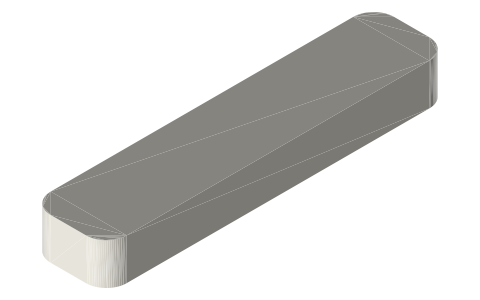 Roku Streaming Stick 4K, isometric render of a generated part