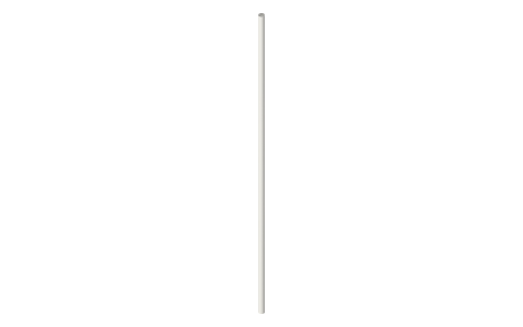 Romarin stern tube 175 mm with M4 shaft × 223 mm (ro1442), isometric render of a generated part