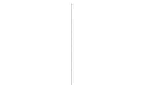 Romarin stern tube 235 mm with M4 shaft × 300 mm (ro1444), isometric render of a generated part