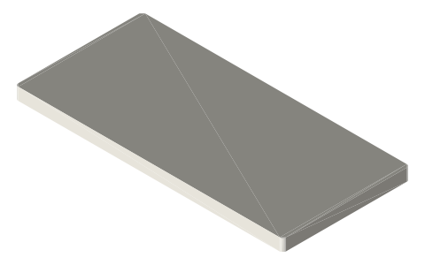 Samsung Galaxy S25 FE, isometric render of a generated part