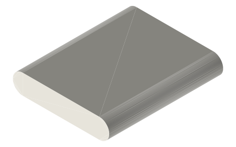 Samsung Galaxy Z Flip6, isometric render of a generated part