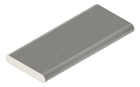 Samsung Galaxy Z Fold6, isometric render of a generated part