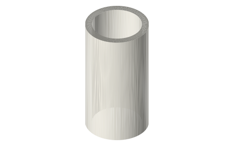 Schedule 40 pipe and PVC fittings, 1/2 to 2 inch, isometric render of a generated part