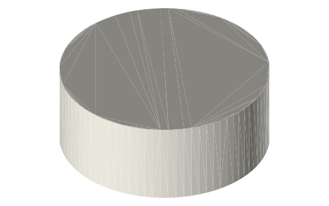 Scrub Daddy sponge sizes (original round 4-1/8 in, Professional XL), isometric render of a generated part