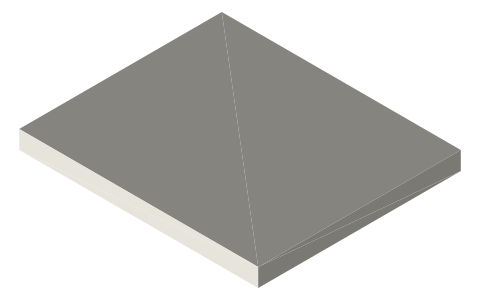 Seeed Studio XIAO SAMD21, isometric render of a generated part