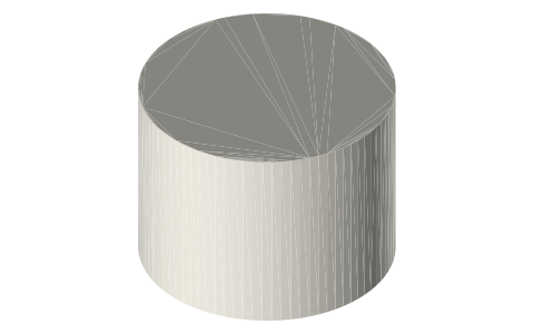 Sigma 45mm F2.8 DG DN | Contemporary lens, isometric render of a generated part