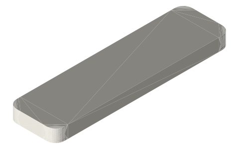 SIRI REMOTE (3RD GENERATION), isometric render of a generated part