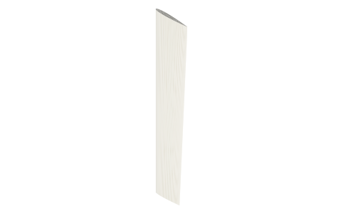 Skeg-hung rudder, isometric render of a generated part