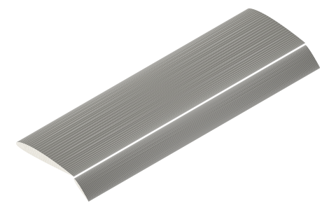 Slotted flap, isometric render of a generated part