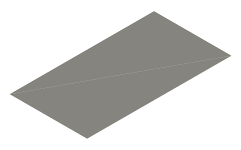 Sonicmodell AR Wing Classic 900mm, isometric render of a generated part