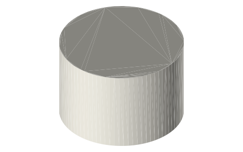 Sony FE 24mm F2.8 G (SEL24F28G), isometric render of a generated part