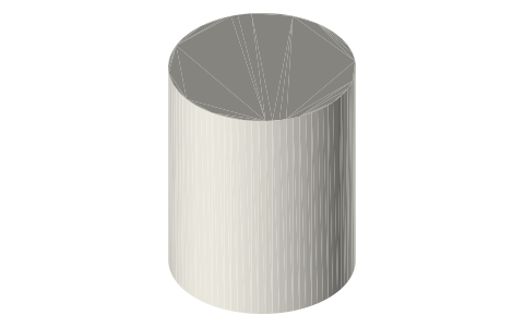 Sony FE 35mm F1.4 GM (SEL35F14GM), isometric render of a generated part
