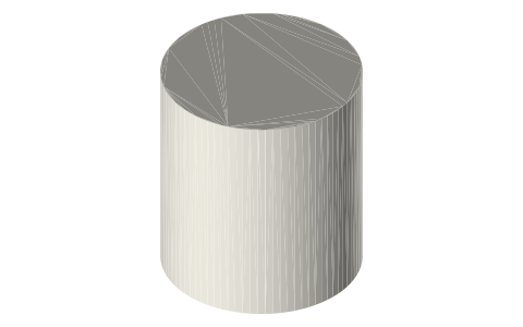 Sony FE 35mm F1.8 (SEL35F18F), isometric render of a generated part
