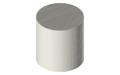 Sony FE 85mm F1.8 (SEL85F18), isometric render of a generated part