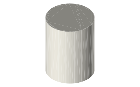 Sony Planar T* FE 50mm F1.4 ZA (SEL50F14Z), isometric render of a generated part