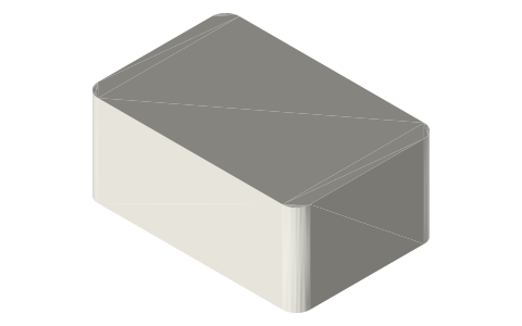 Sony WF-1000XM6 charging case, isometric render of a generated part