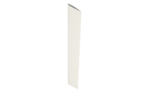 Spade rudder, isometric render of a generated part